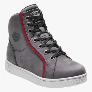 Harley-Davidson Women's Mackey Waterproof Gray Motorcycle Boots